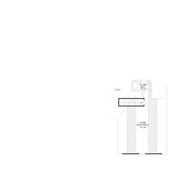 Ranch House Plan Second Floor - Archer Hill Ranch Home 141D-0264 - Shop House Plans and More