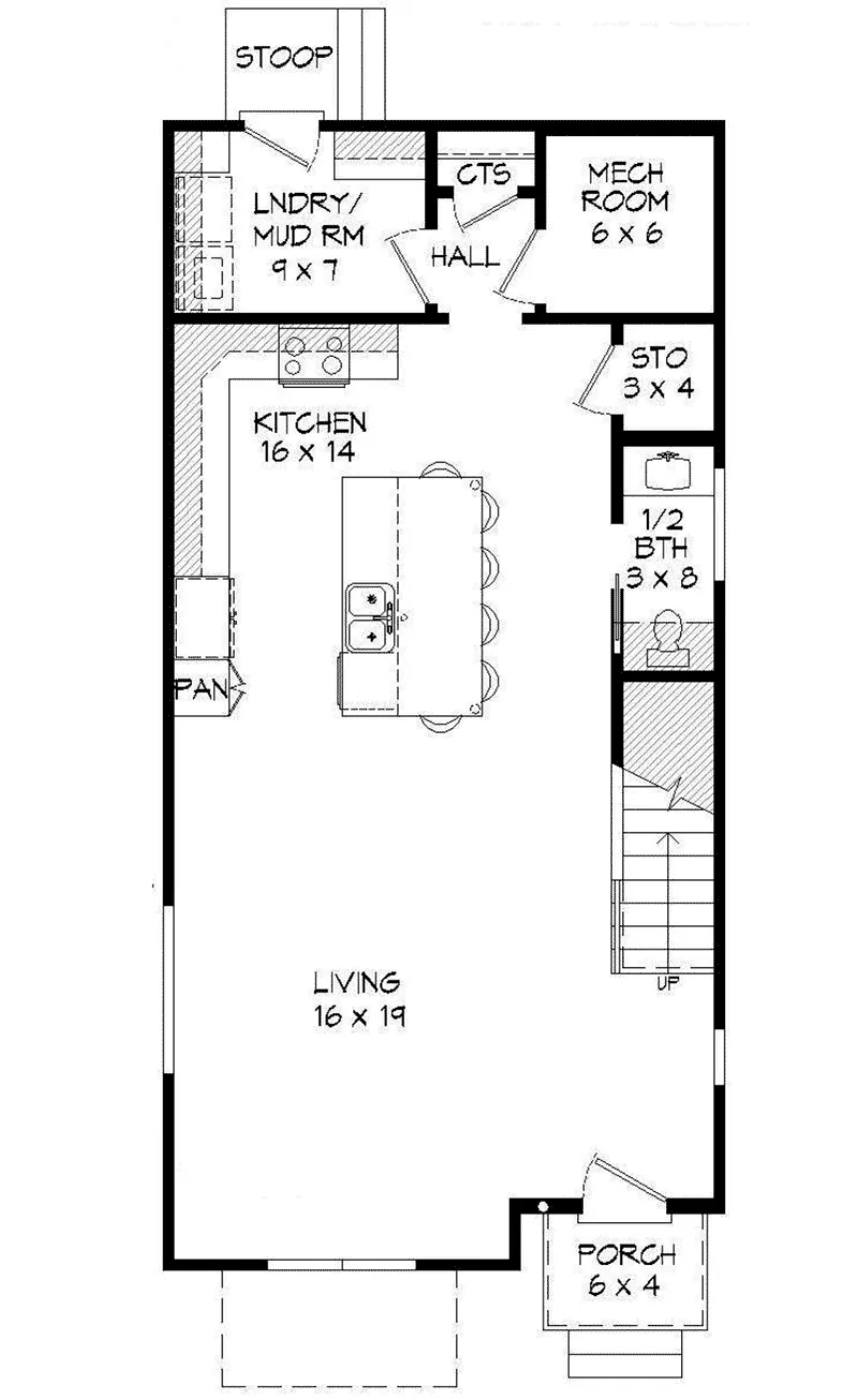 Beach & Coastal House Plan First Floor - 141D-0266 - Shop House Plans and More