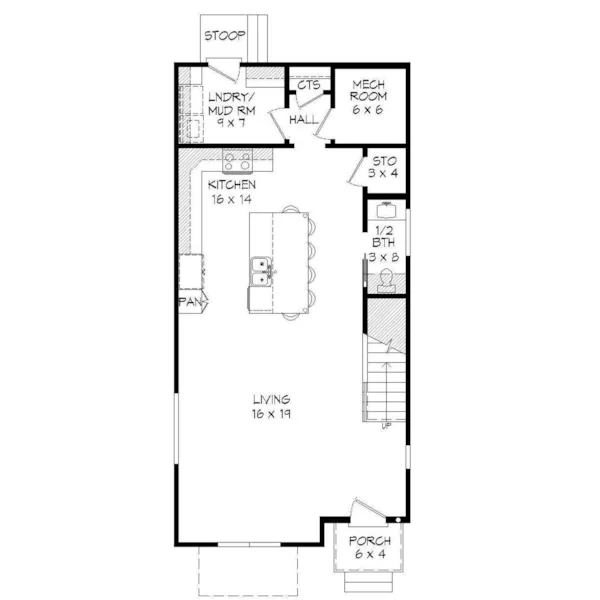 Modern House Plan First Floor - 141D-0267 - Shop House Plans and More