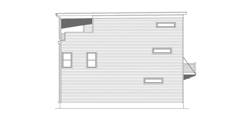 Beach & Coastal House Plan Left Elevation - 141D-0267 - Shop House Plans and More