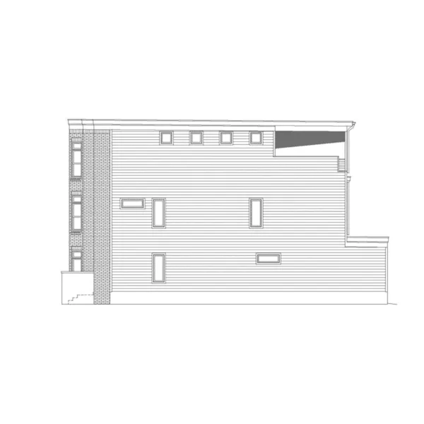 European House Plan Right Elevation - Goshen Narrow Lot Home 141D-0268 - Shop House Plans and More