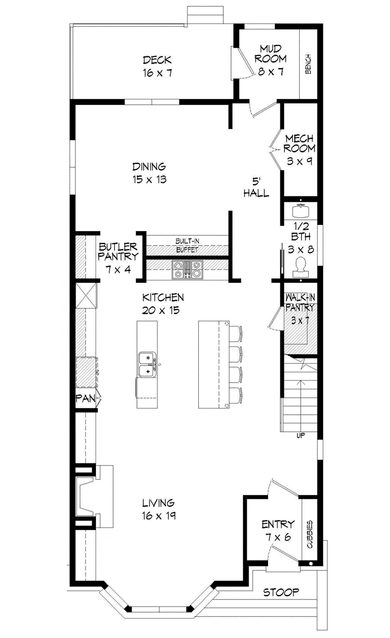 Traditional House Plan First Floor - 141D-0269 - Shop House Plans and More