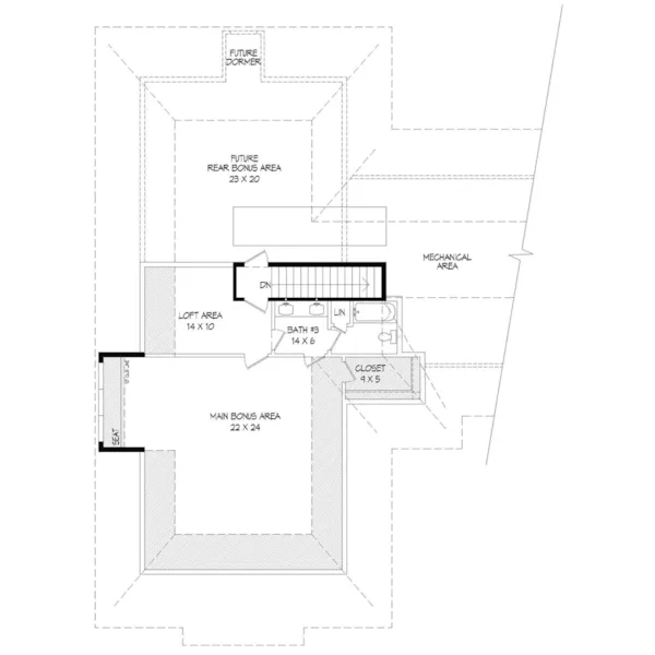 Bungalow House Plan Second Floor - Anderson Lane Luxury Home 141D-0271 - Shop House Plans and More