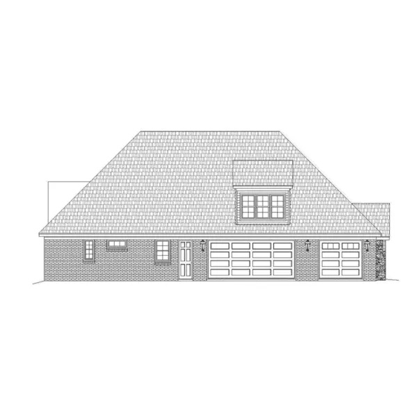 Bungalow House Plan Left Elevation - Anderson Lane Luxury Home 141D-0271 - Shop House Plans and More