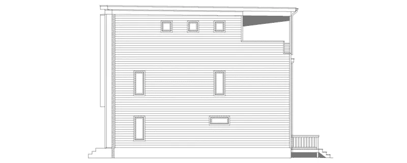 Beach & Coastal House Plan Right Elevation - 141D-0272 - Shop House Plans and More