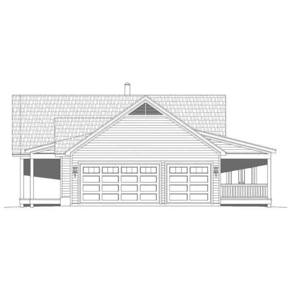 Arts & Crafts House Plan Right Elevation - Park Valley Country Home 141D-0277 - Shop House Plans and More