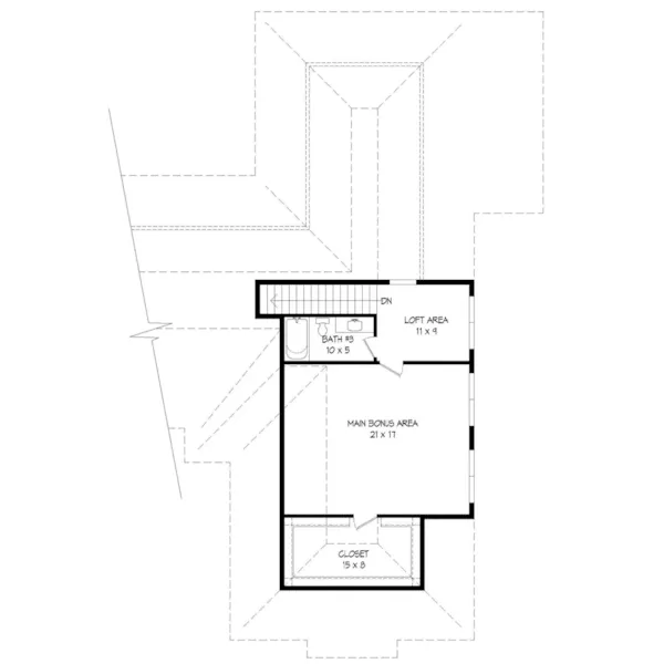 Ranch House Plan Second Floor - Harney Hill Luxury Home 141D-0300 - Shop House Plans and More