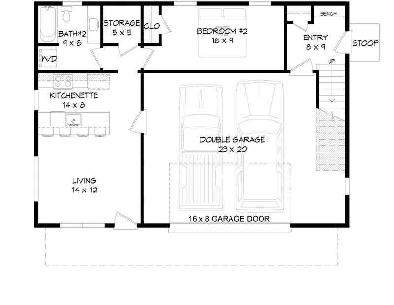 Beach & Coastal House Plan First Floor - Hilltop Ridge Modern Home 141D-0339 / House Plans and More