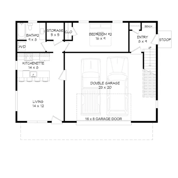 Waterfront House Plan First Floor - Hilltop Ridge Modern Home 141D-0339 / House Plans and More