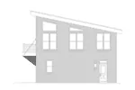 Mountain House Plan Right Elevation - Hilltop Ridge Modern Home 141D-0339 / House Plans and More