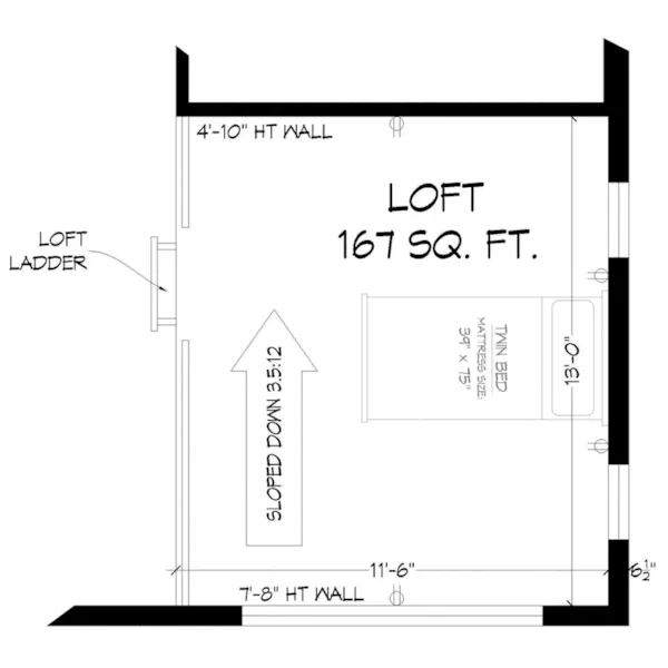 Mountain House Plan Second Floor - Discovery View Vacation Home 141D-0346 - Shop House Plans and More