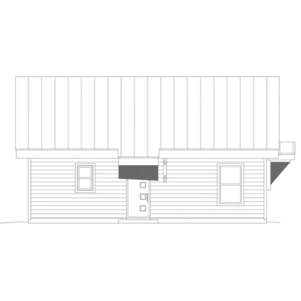 Mountain House Plan Rear Elevation - Discovery View Vacation Home 141D-0346 - Shop House Plans and More