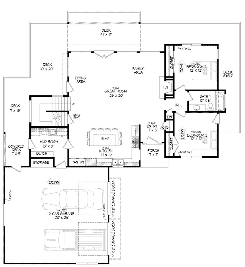 European House Plan First Floor - 141D-0348 - Shop House Plans and More