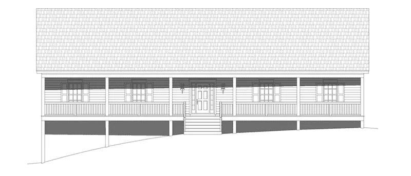 Lowcountry House Plan Front Elevation - 141D-0363 - Shop House Plans and More