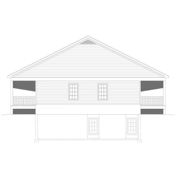 Acadian House Plan Right Elevation - 141D-0363 - Shop House Plans and More