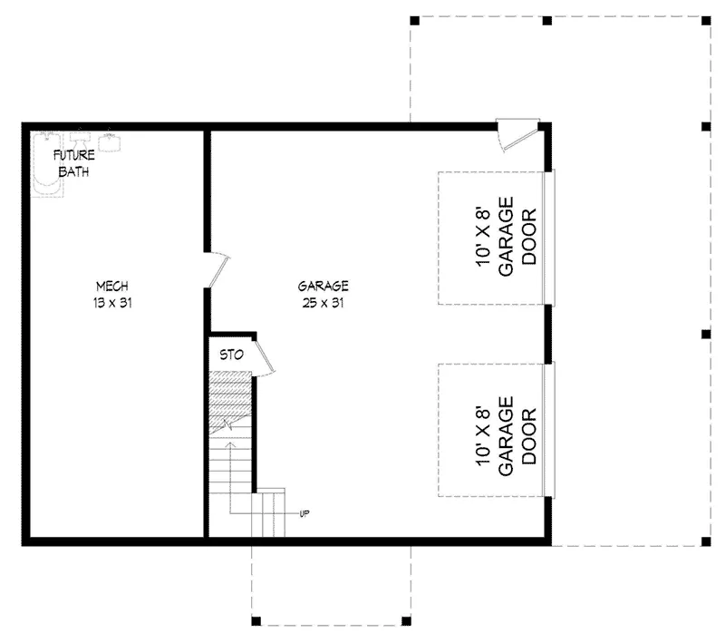 Rustic House Plan Basement Floor - 141D-0372 - Shop House Plans and More