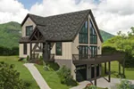Mountain House Plan Front of House 141D-0372