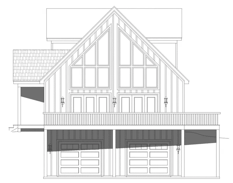 Rustic House Plan Right Elevation - 141D-0372 - Shop House Plans and More