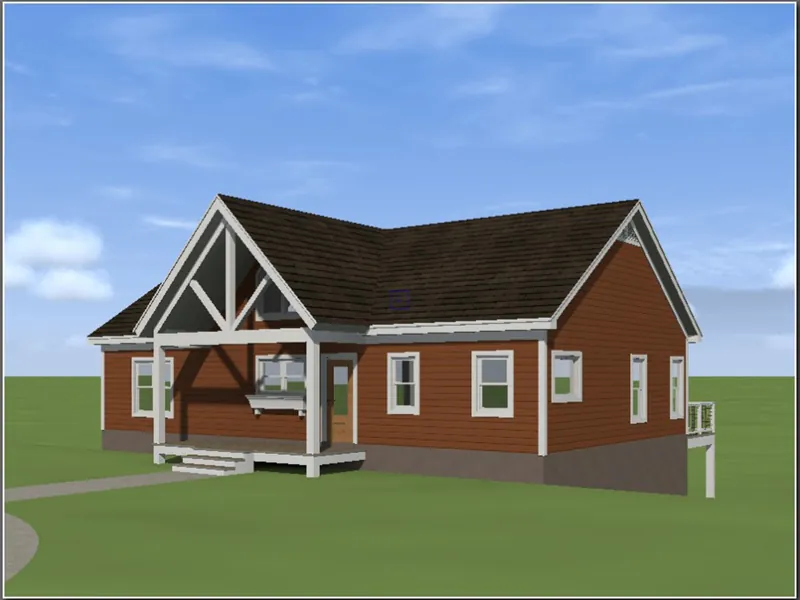 Cabin & Cottage House Plan Front Photo 01 - 141D-0392 - Shop House Plans and More