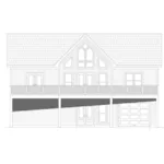 Lake House Plan Rear Elevation - 141D-0392 - Shop House Plans and More