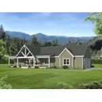 Farmhouse Plan Front Photo 01 - Glenrock III Craftsman Home 141D-0404 - Shop House Plans and More