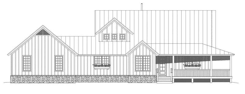Modern Farmhouse Plan Front Elevation - 141D-0405 - Shop House Plans and More