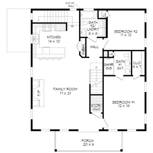 Contemporary House Plan Second Floor - Stonebridge II Modern Home 141D-0409 - Shop House Plans and More