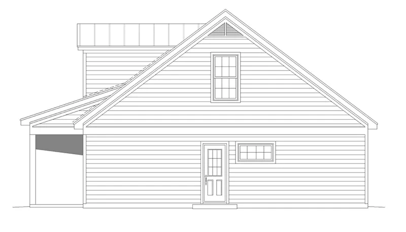 Country House Plan Right Elevation - 141D-0413 - Shop House Plans and More