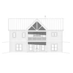 Farmhouse Plan Rear Elevation - Eagle Ranch Point Country Home 141D-0414 - Shop House Plans and More