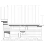 Vacation House Plan Rear Elevation - Mt. Eagle Modern Home 141D-0418 - Shop House Plans and More