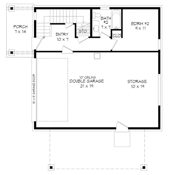 First Floor - Eagle Rain Modern Home 141D-0423 - Shop House Plans and More