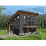 Front of Home - Eagle Rain Modern Home 141D-0423 - Shop House Plans and More