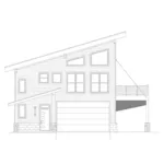 Left Elevation - Eagle Rain Modern Home 141D-0423 - Shop House Plans and More