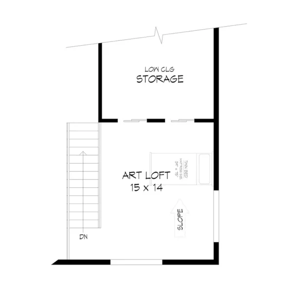 Loft - Eagle Rain Modern Home 141D-0423 - Shop House Plans and More