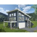 Modern House Plan Front of Home - Penn Eagle Coastal Home 141D-0424 | House Plans and More