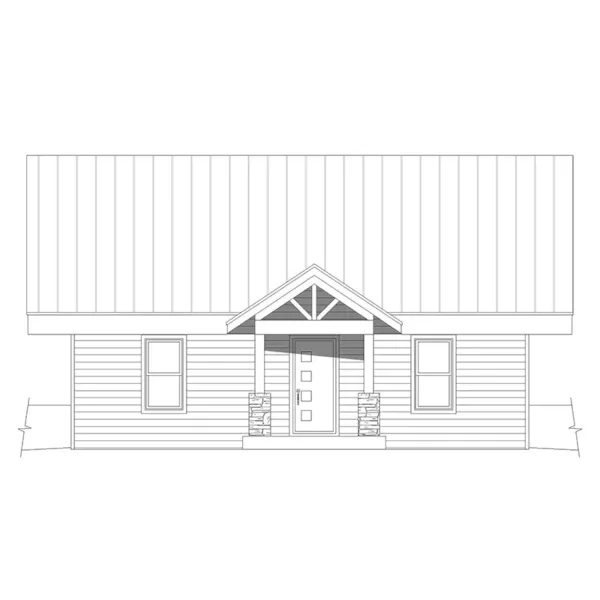 Modern House Plan Rear Elevation - Penn Eagle Coastal Home 141D-0424 | House Plans and More