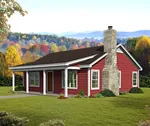 Country House Plan Front of Home - 141D-0426 - Shop House Plans and More