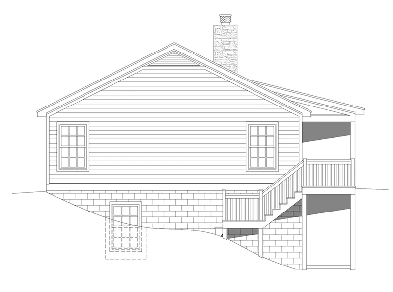 Country House Plan Left Elevation - 141D-0426 - Shop House Plans and More