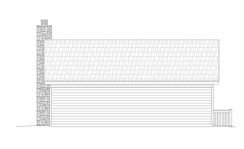 Country House Plan Rear Elevation - 141D-0426 - Shop House Plans and More