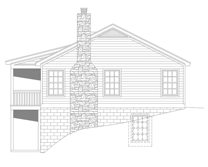 Country House Plan Right Elevation - 141D-0426 - Shop House Plans and More