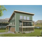 Contemporary House Plan Front of Home - Eagle River Branch Modern Home 141D-0444 - Shop House Plans and More