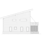 Lake House Plan Left Elevation - Eagle Bogg Modern Home 141D-0449 - Shop House Plans and More