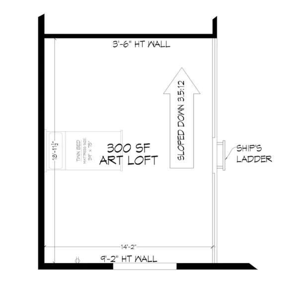 Lake House Plan Loft - Eagle Bogg Modern Home 141D-0449 - Shop House Plans and More