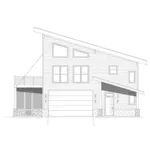 Lake House Plan Right Elevation - Eagle Bogg Modern Home 141D-0449 - Shop House Plans and More