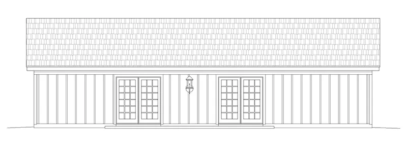 Vacation House Plan Rear Elevation - 141D-0453 - Shop House Plans and More