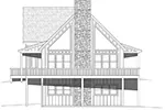 Waterfront House Plan Front Elevation - Clarks Creek Coastal Home 141D-0461 - Shop House Plans and More