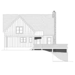 Waterfront House Plan Left Elevation - Clarks Creek Coastal Home 141D-0461 - Shop House Plans and More