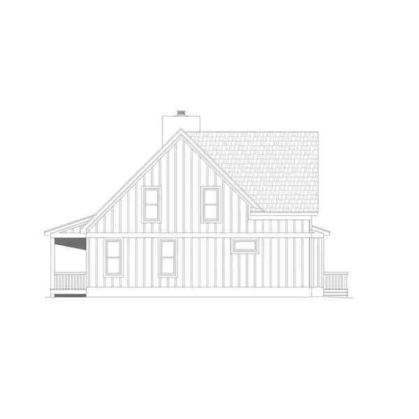 Waterfront House Plan Rear Elevation - Clarks Creek Coastal Home 141D-0461 - Shop House Plans and More