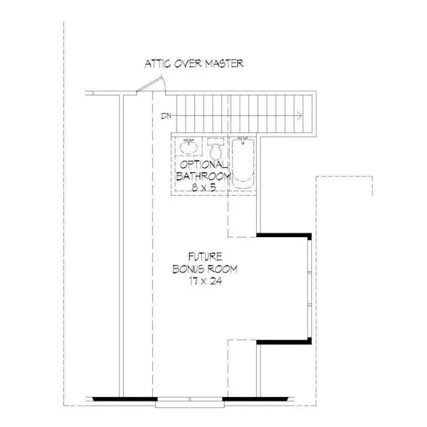 Traditional House Plan Second Floor - Carolina Springs Ranch Home 141D-0465 - Shop House Plans and More