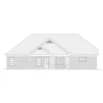 Traditional House Plan Rear Elevation - Carolina Springs Ranch Home 141D-0465 - Shop House Plans and More